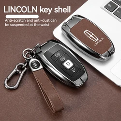 Alloy Car Key Cover Case for Lincoln Continental MKC MKZ MKX Navigator Z Nautilus Aviator Corsair 2017 2018 2019 2022 Keychain