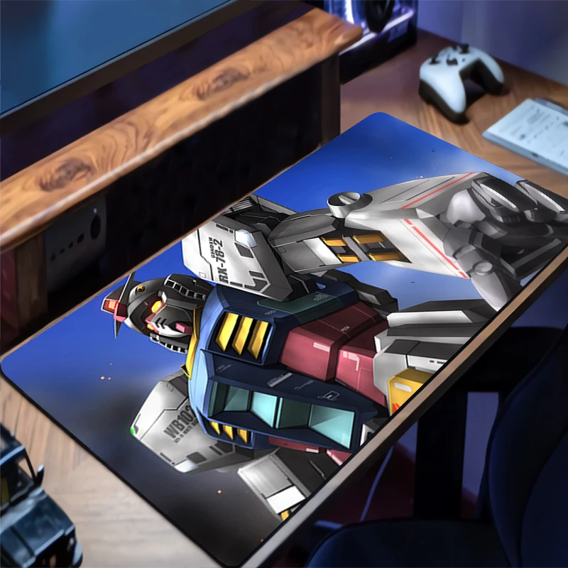 

Mousepad Mechanical Warrior RX-78-2 Gundam Rubber Desk Mat HD Keyboard Pad Extended Pad Non Slip Gaming Mouse Pad Desk Mouse Mat