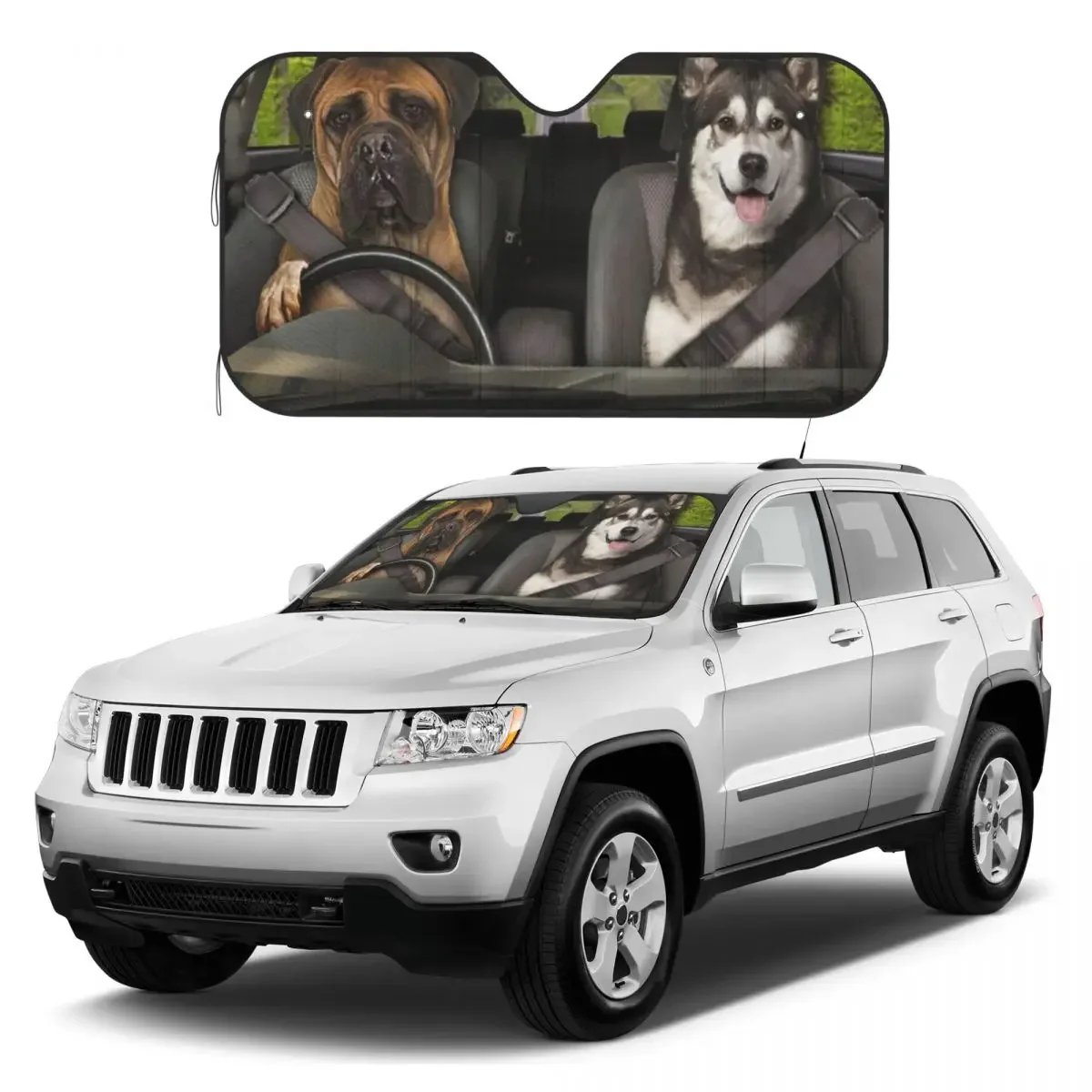 Dogs Car Windshield Sunshade Aluminum foil anti ultraviolet sun visor for automobile windshield