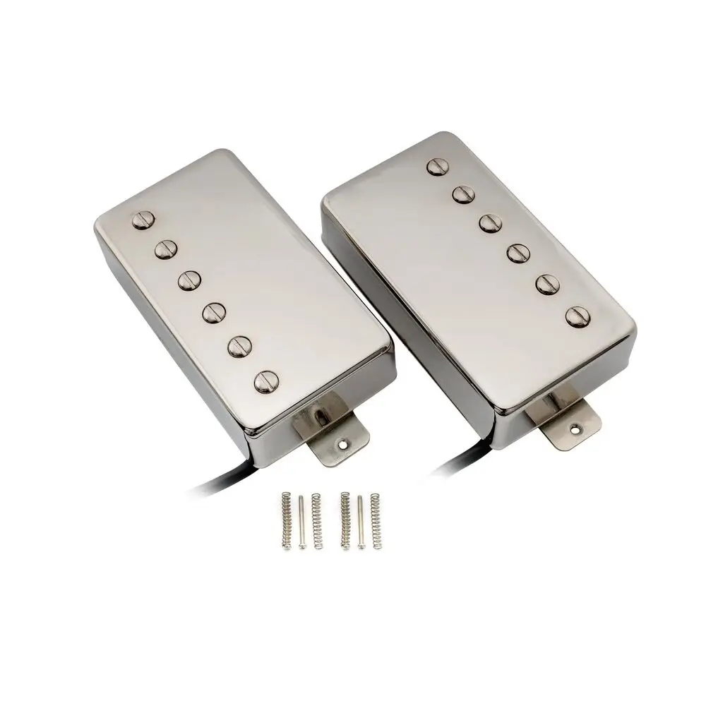 

Vintage Tone Alnico 5 Humbucker Pickups Set for LP Guitar VH59-NI Nickel Finish Guitar Pickup Upgrade