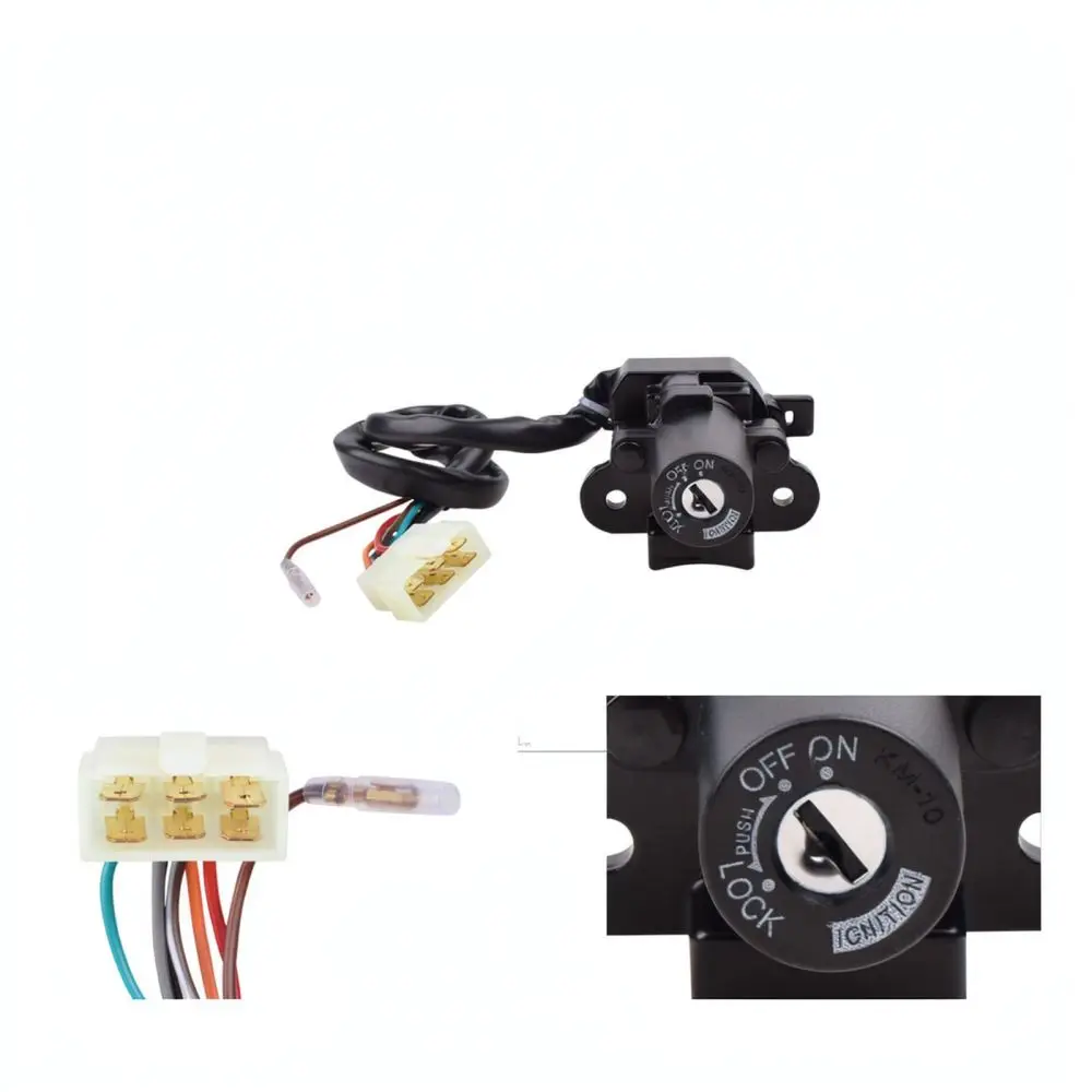 For Kawasaki Ninja ZX6R ZX7R ZX9R Motorbike Fuel Tank Cap Ignition Switch Lock Key Assembly Reliability Security Accessory Set