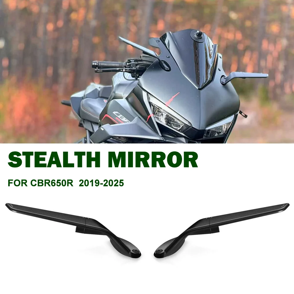 For Honda CBR650R CBR 650 R 2019-2025 Motorcycle Integrated Winglet Side Mirror Rear View Aerodynamic Wing Kit
