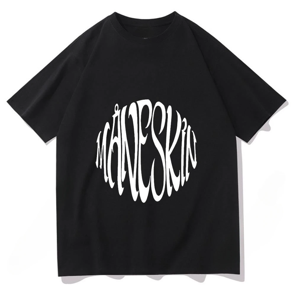 

2024 Italian band Maneskin Print creative Street wear trend Harajuku fashion casual summer men women universal T-shirt