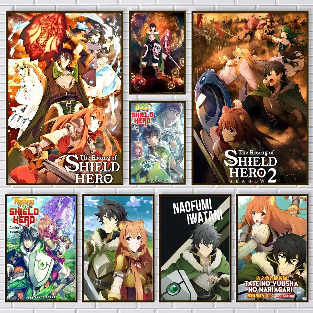 The Rising of the Shield Hero Poster PP Paper Wall Art for Living Rooms Bars Cafes Stylish Home Decor Gift