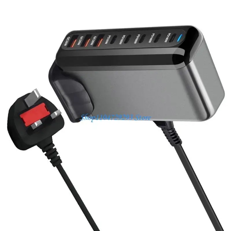 

Y2GD 600W GANS PD Desktop Chargers с 8 портом USB C 3 USB A For Office Fast Charging