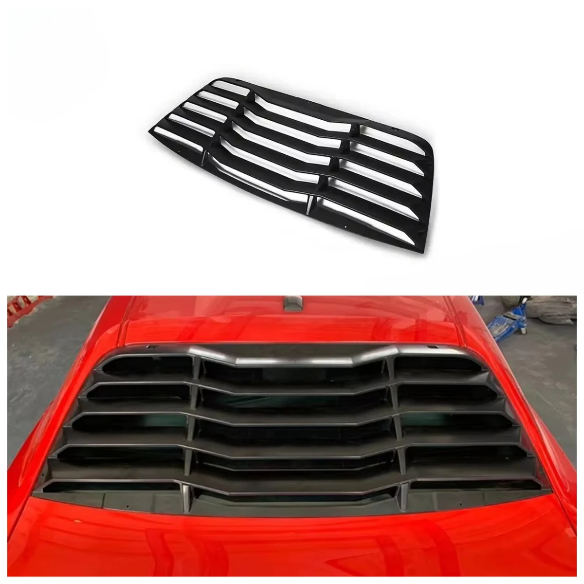 

High Quality PTF Style ABS Rear Window Louver Car Auto Accessories for Challenger 2008-2022