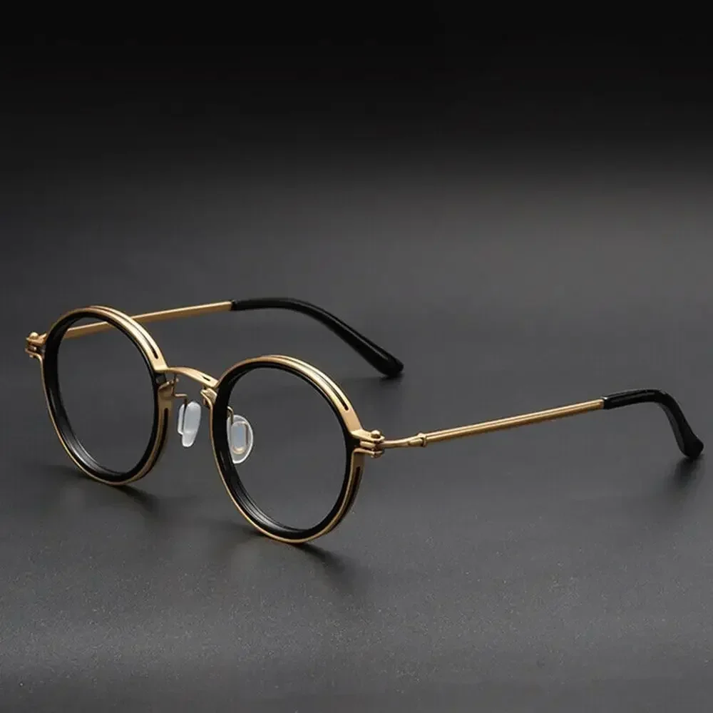 

Japanese Retro Round Titanium Glasses Frame Men Vintage Optical Eyeglasses Women Blue Light Blocking Myopia Prescription Eyewear
