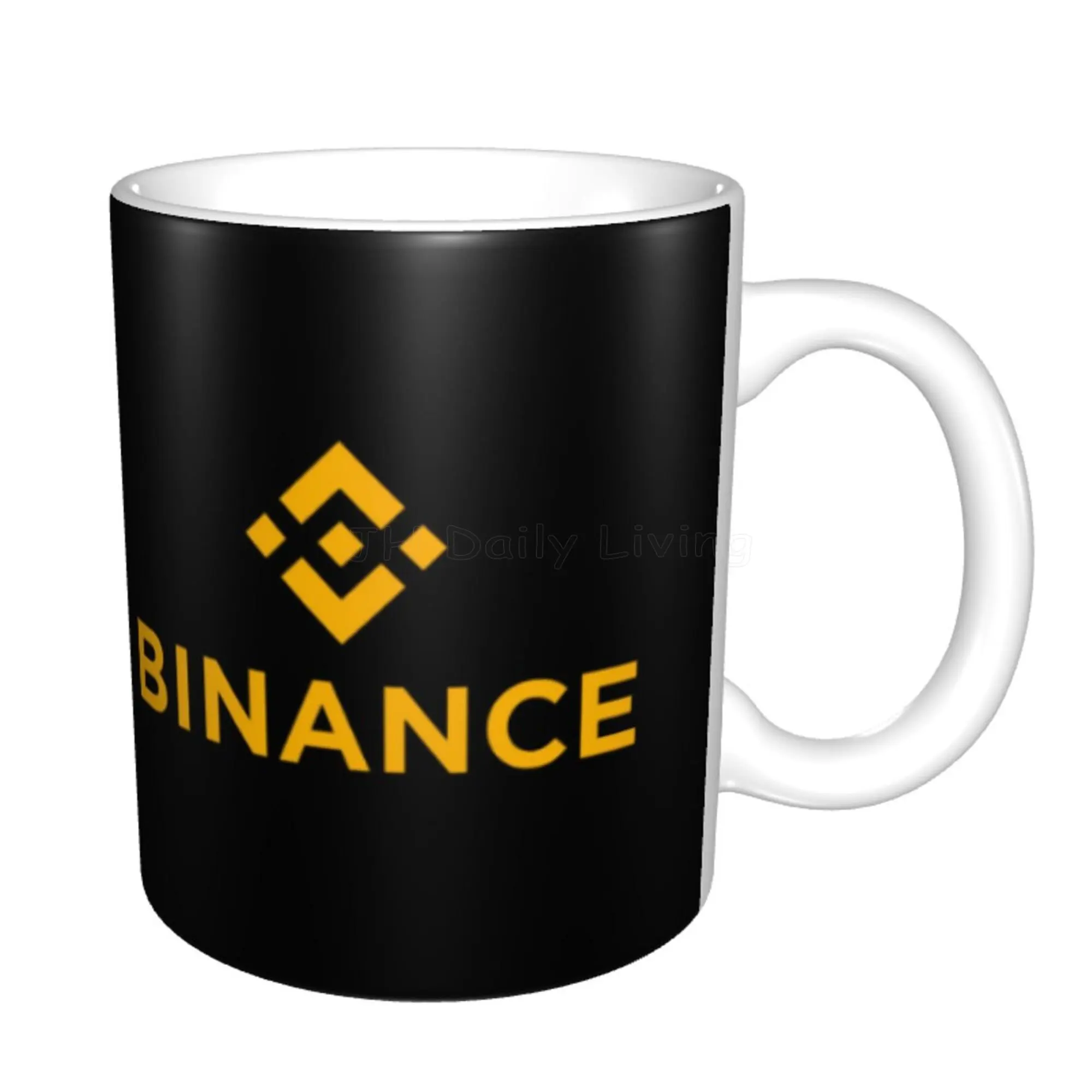 Binance Coin Crypto Miners Creative Coffee Cups 11 oz Fashion Ceramic Mug Tea Milk Cocoa Cup Unique Office Gift