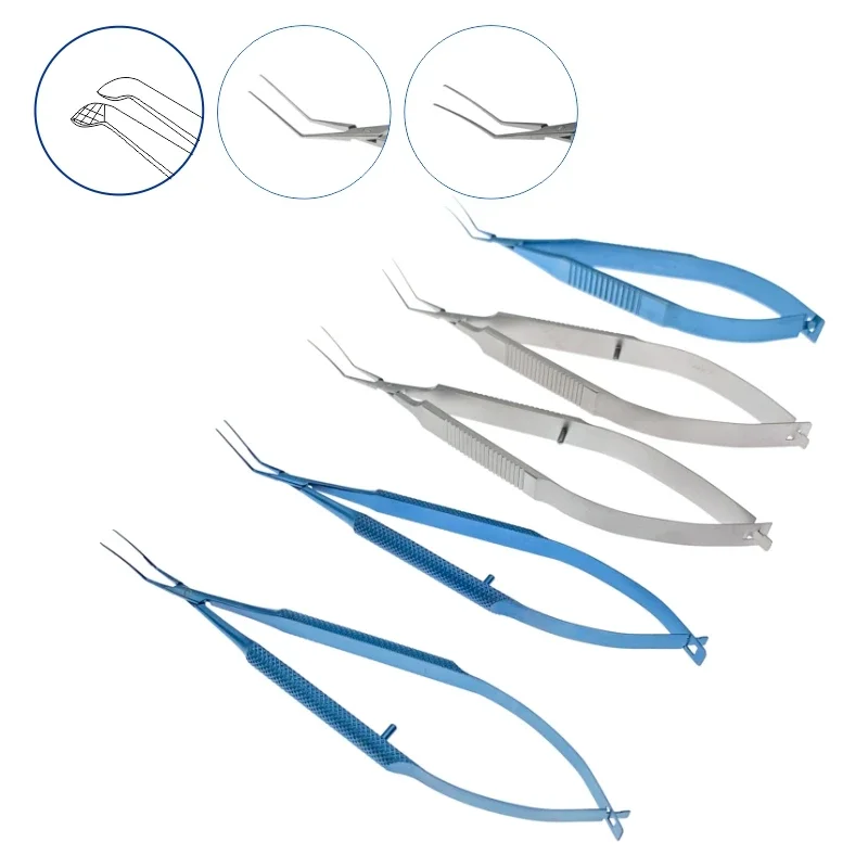 Titanium Stainless steel Inamura Capsulorhexis Forceps Ophthalmic Pet Surgical Instruments