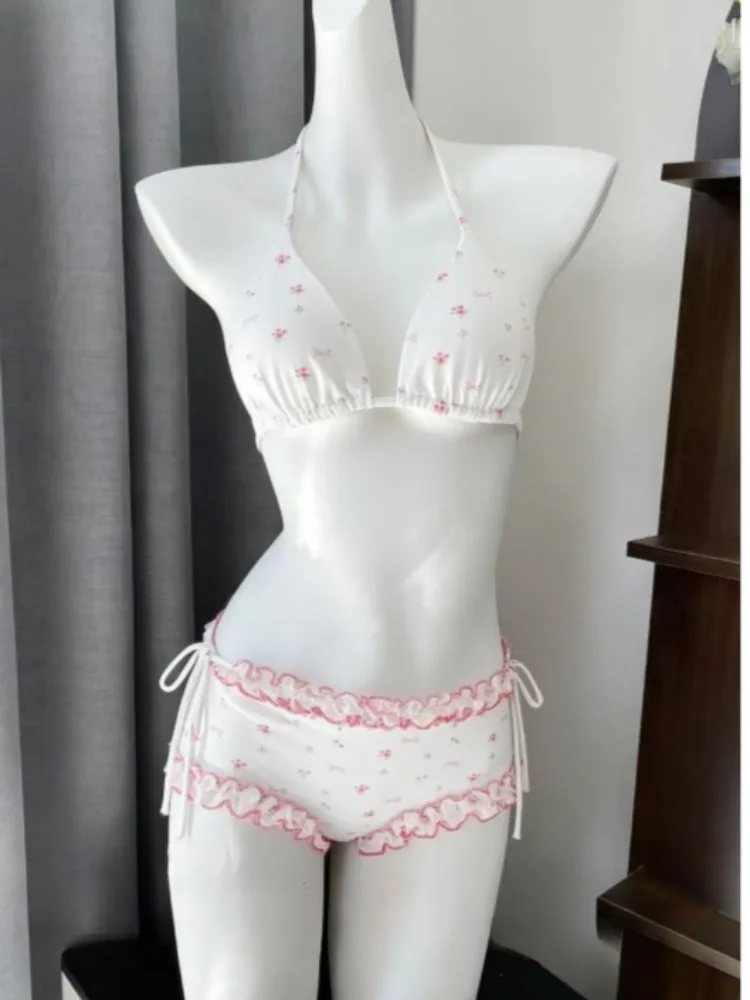 

2026 Fashion Ladies High Waisted Trendy Bikini Set Tummy Control Swimwear Breathable Quick Stylish Beachwear Pool Party Outfit