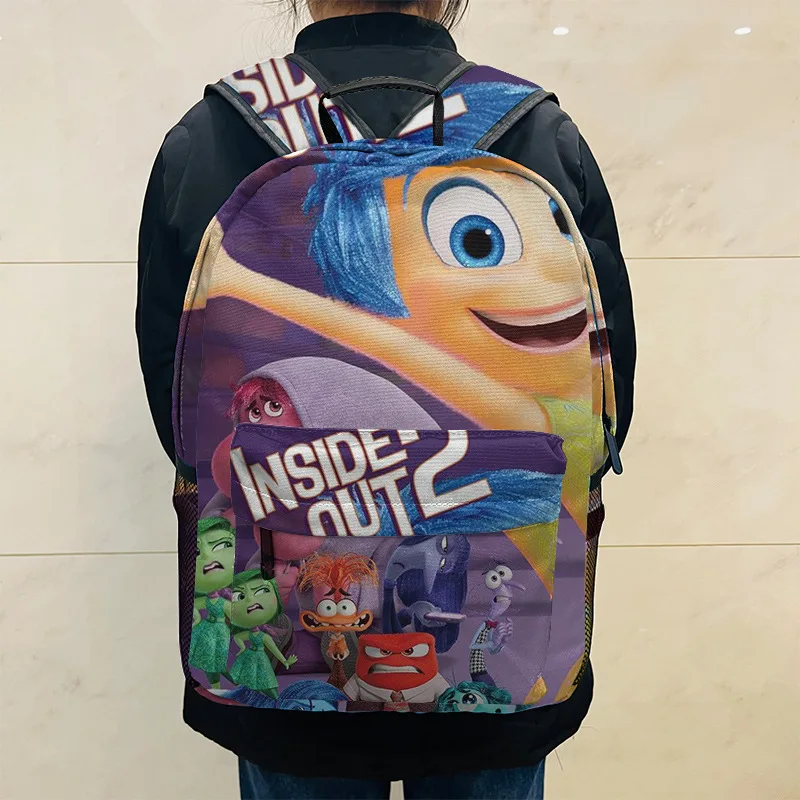 Disney Inside Out 2 Peripheral Oxford Cloth Backpacks Outdoor Backpack Student Girl Bag School Backpack for College Students