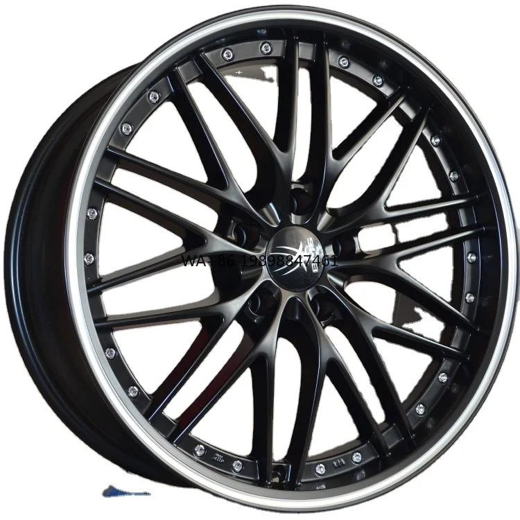 

New Stock PCD 113.1 Aluminum Alloy Car Wheels 5-Hole 5-Spoke Design in Matte Black Finish