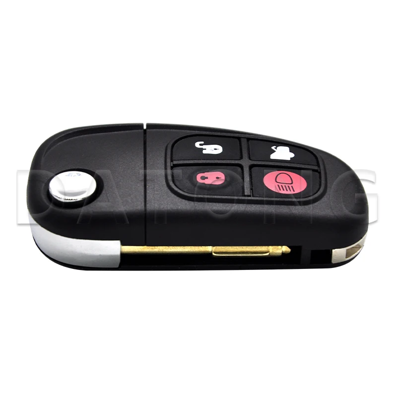Datong World 4D60 Chip 315/433MHz Flip Car Remote Control Key dla Jaguar X S Type 1999-2009 XJ XJR