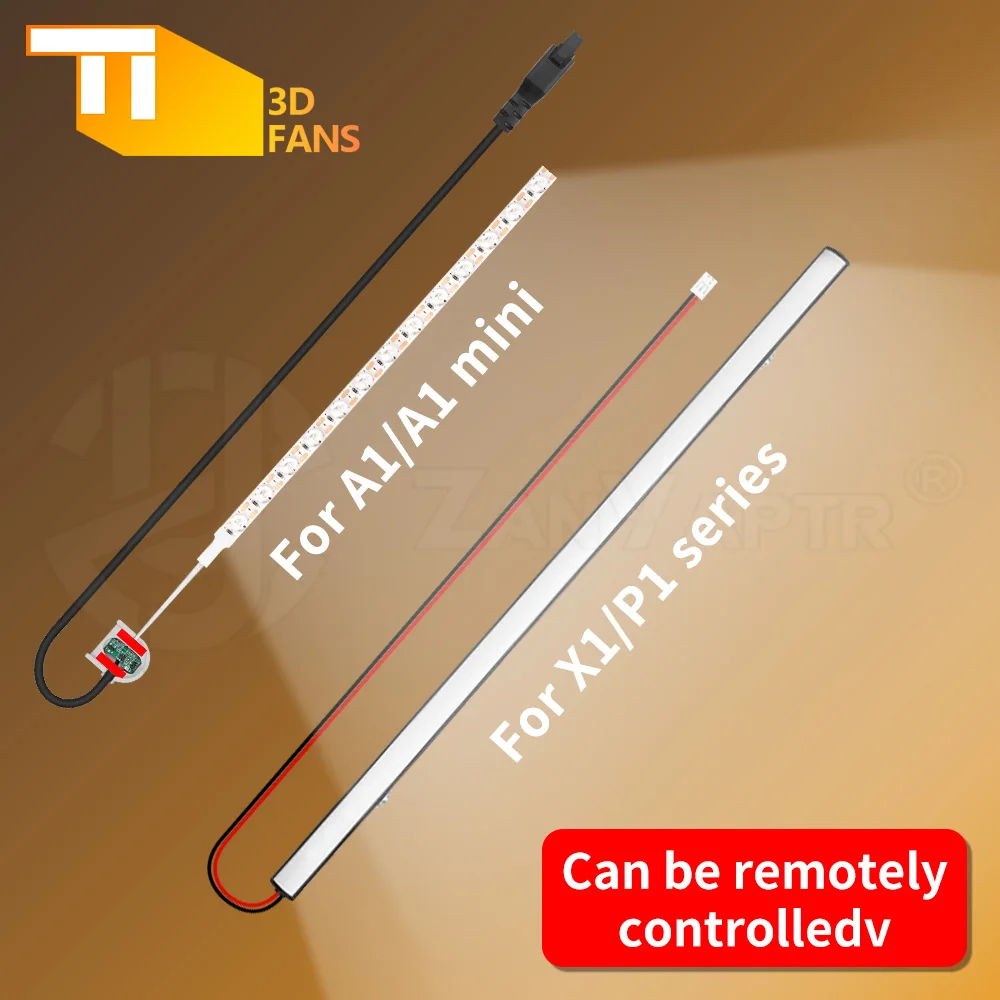 For Bambu Lab X1/P1/ Series A2L A1/A1mini LED Light Strip Induction Control Magnetic Installation High-Brightness Lighting