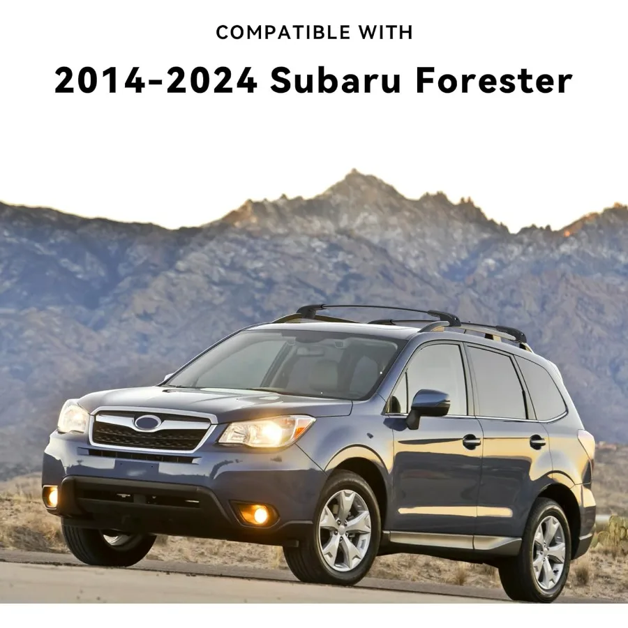 220 رطل حامل سقفي قضبان متقاطعة لـ 20142025 فورستر ليس للبرية مع قفل الألومنيوم سيارة البضائع العارضة على السطح الأمتعة كاي #2