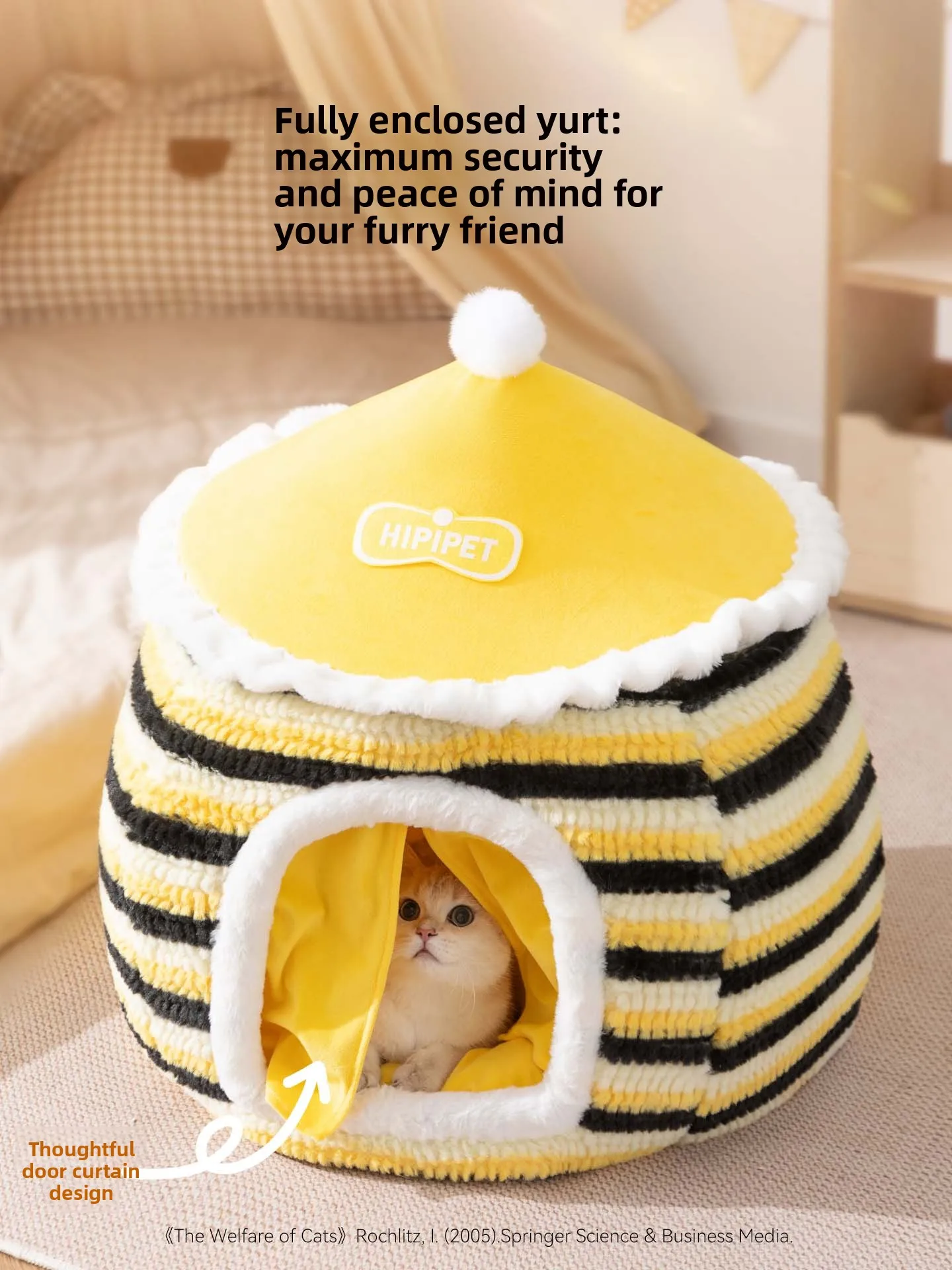 

Thiened закрытый домик для собак, палатка для пожилых домашних животных, зимнее теплое гнездо Se Feel Four Seasons, универсальная кровать для собак, товары для домашних животных