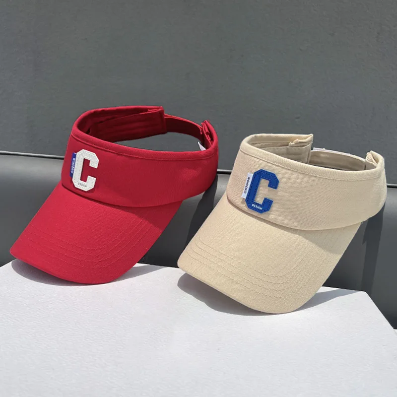 Men Women Summer Visor Hats Empty Top Designer C Golf Hat Fashion Sun Protection Caps New Arrival