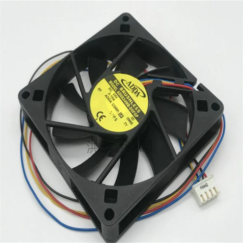 Groothandel: Originele Adda 8015 AD0824MB-D9FGP 24V 0.15A 8Cm Vier-Draad Verlichting Fan