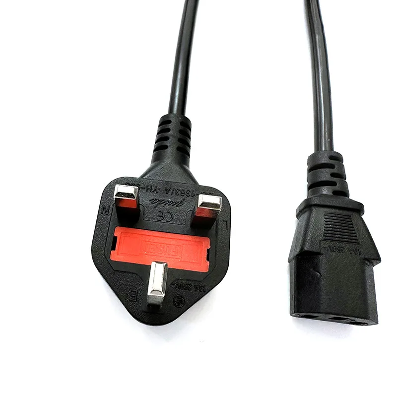 อะแดปเตอร์แปลงไฟ AC สำหรับแล็ปท็อปไฟอังกฤษ3Pin สายต่อพ่วงสำหรับ Charger-1.5m แล็ปท็อป