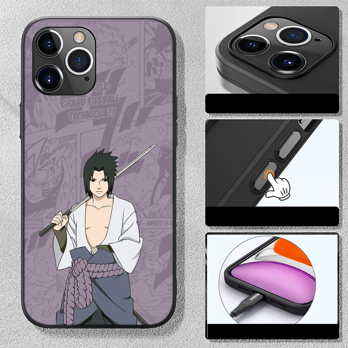 Funda blanda SA150 Sasuke ANIME para Xiaomi Mi 9T 10T 11T 11i 11 12 A2 A3 POCO X3 M3 M2 F3 Pro NFC