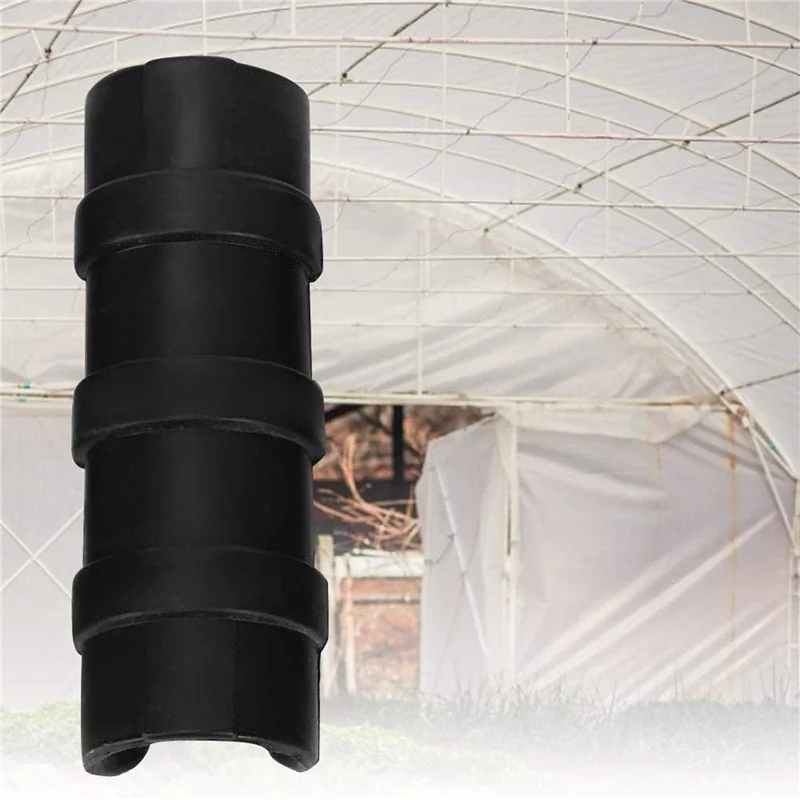 ABFS 200 PCS Preto Estufa Plástico Filme Quadro Tubo E Filme Clipe Braçadeira Conector Kit Ferramenta de Jardim 20 Mm