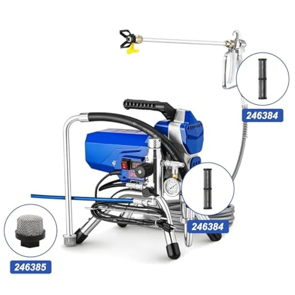A84E-246385 287032 246384 Airless Sprayers Filter Screen Set(3&5&5Pk) Suction Pipe Filter Screen Sprayer Pump Inner Core