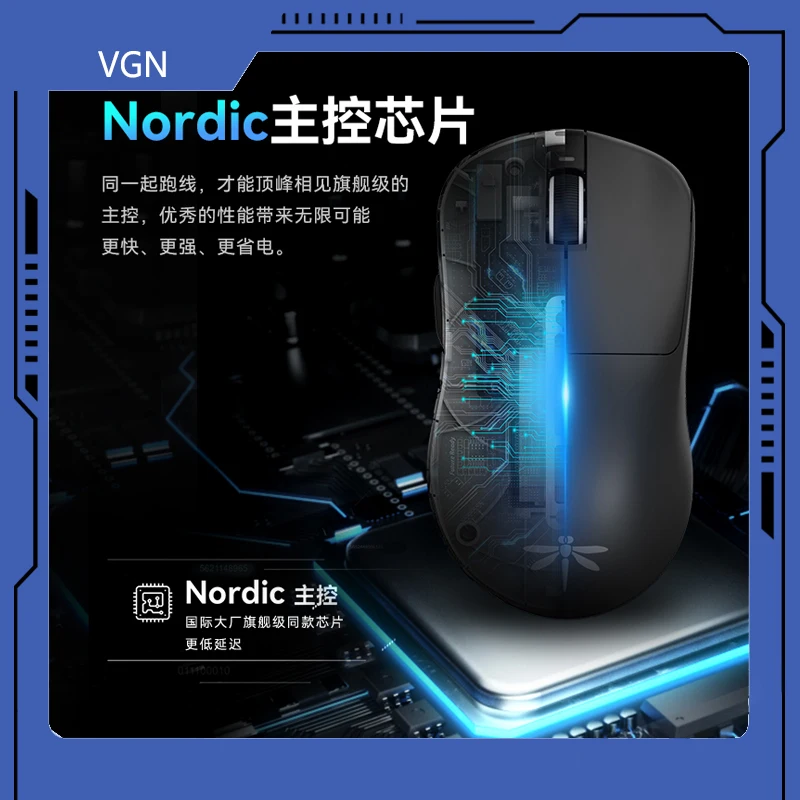 Vgn Dragonfly F1pro Wireless 2.4g Dual Mode Lightweight High Performance Long Range Esports Gaming Mouse Wired