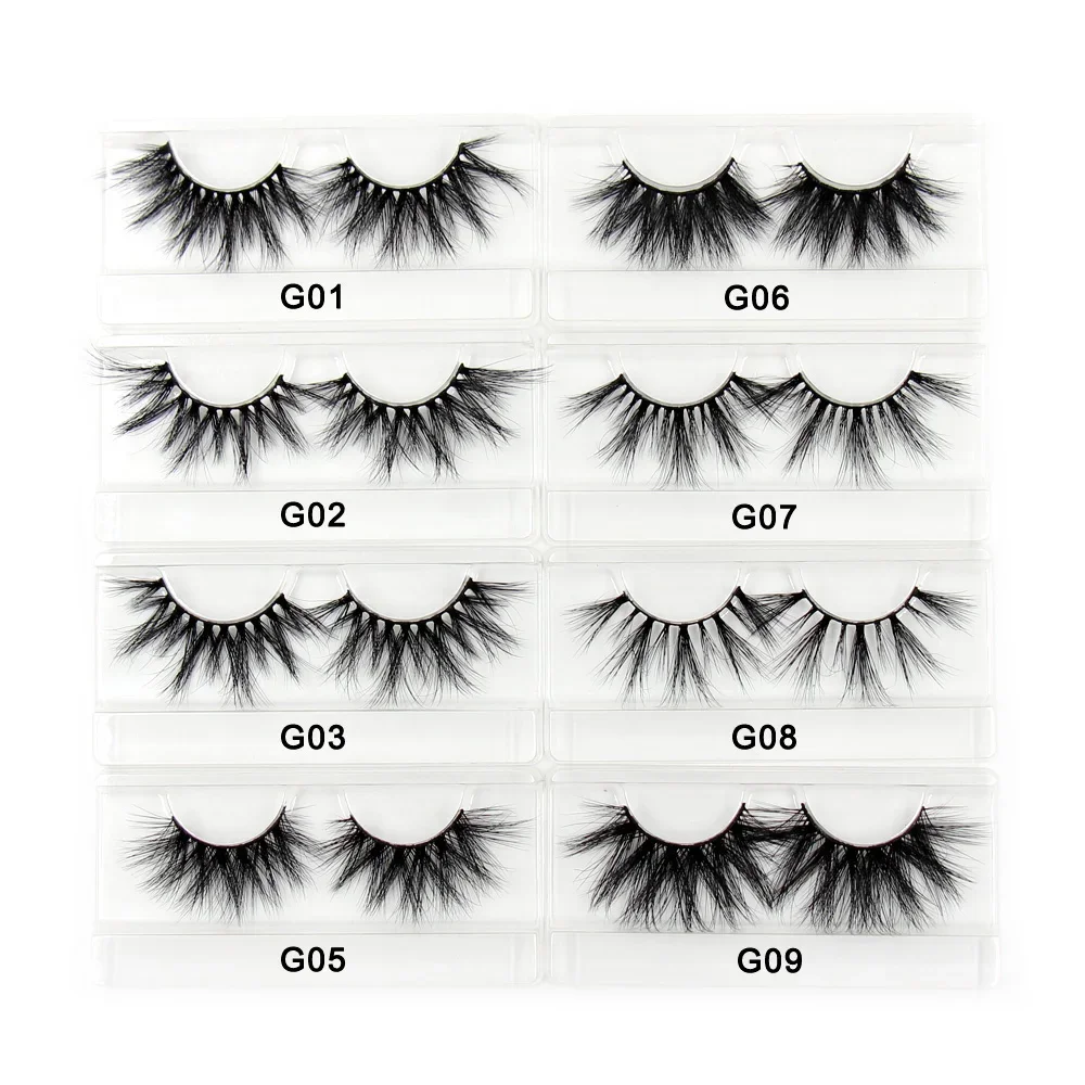 100 Paris/lot 25mm Eyelashes 3D Mink False Eyelashes Crisscross Mink Lashes Soft Dramatic Eyelash Fluffy Full Makeup Eye lash