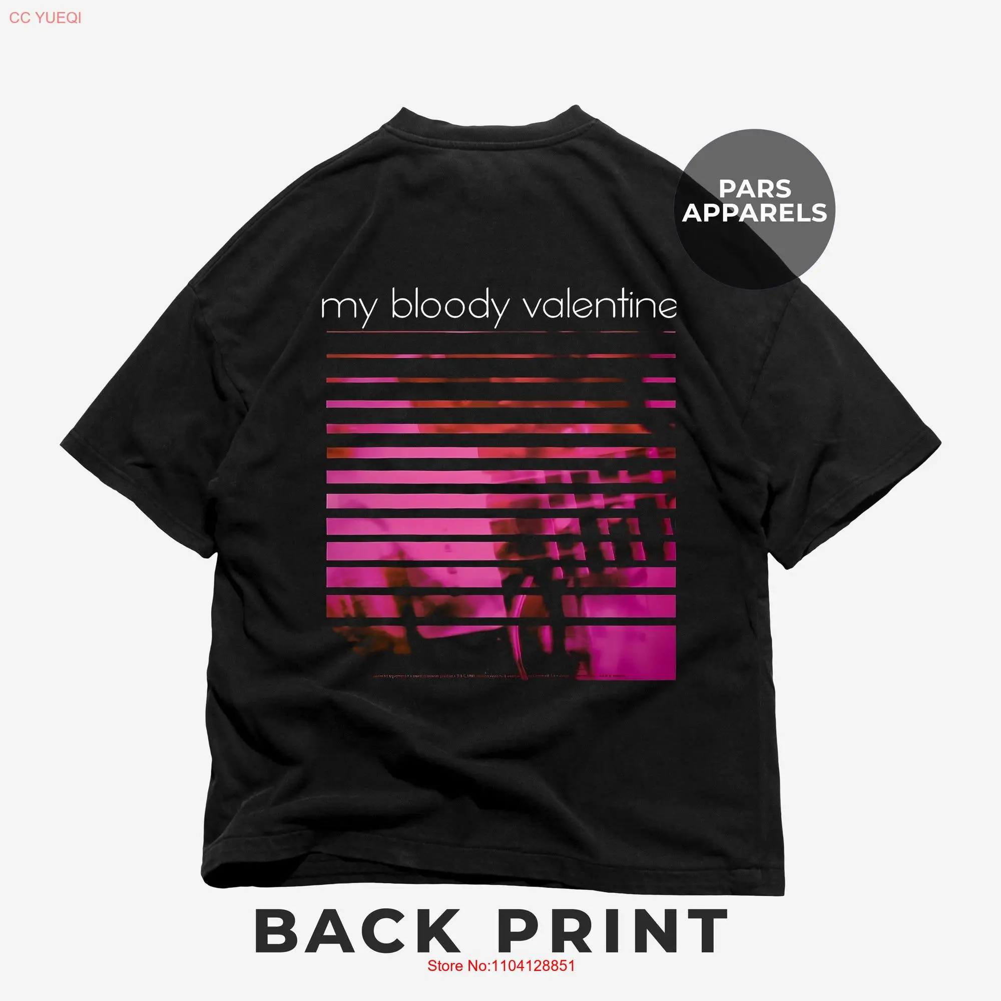 My Bloody Valentine Back T Shirt Loveless Album Dreampop Classics Alternative 90s Heavy Cotton long or short sleeves