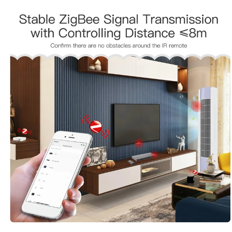 C9-UFO-R11 Zigbee Air Conditioner TV IR Remote For Alexa Google Home Universal Infrared Remote Controller Powered By Tuya