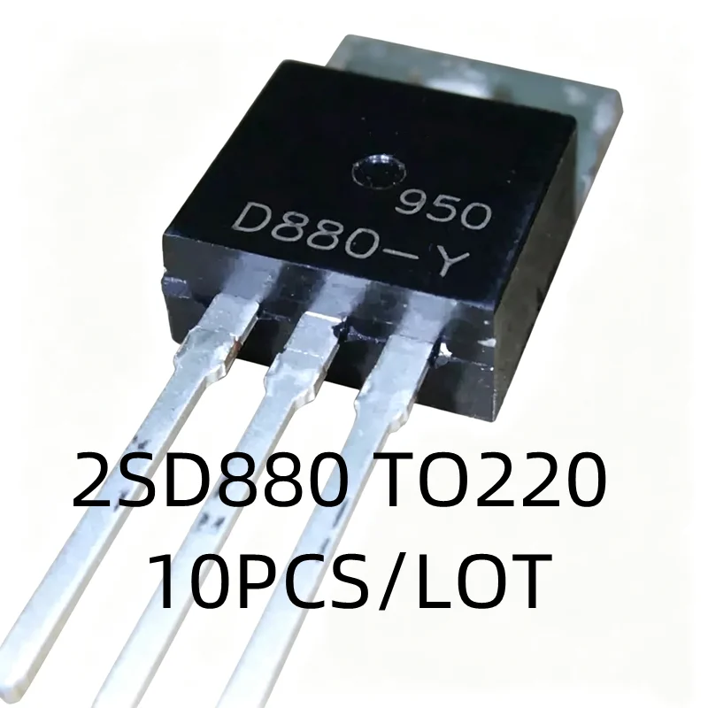10 STÜCK/LOS Neuer D880 2SD880 2SD880-Y TO-220 60V 3A 40W Audio-Verstärker-Schalter auf Lager