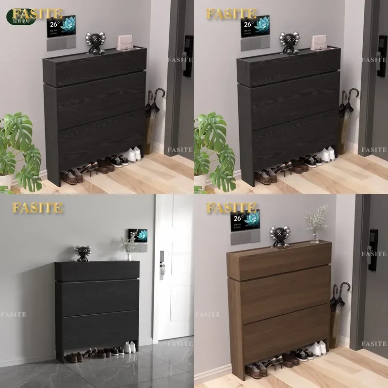 For Ultra Thin Shoe Cabinet ENF Grade Simple Modern Light Luxury Wall Mounted Entryway Storage Furniture Household Door