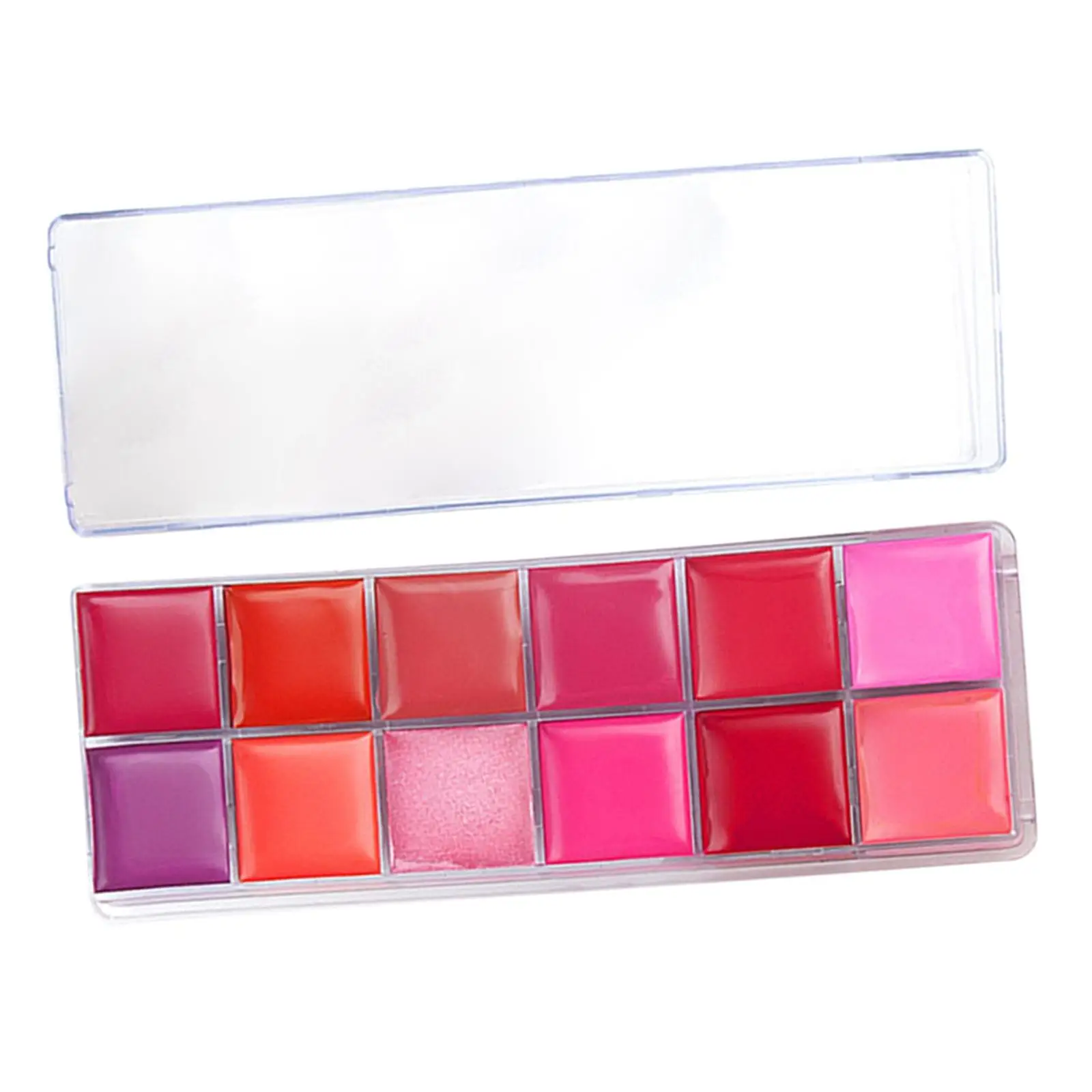 12-kleuren lippenstiftpalet Shimmer en Matte Lipgloss Palette Crème Lippalet