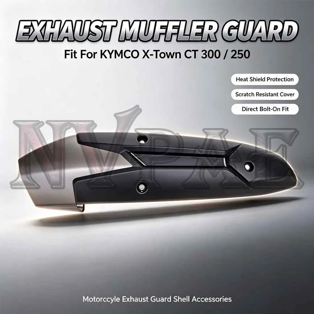 For KYMCO X-Town CT 300 CT250 XTown300 250 Exhaust Muffler Heat Shield Cover Anti-scald Exhaust Guard Protector Shell Modified