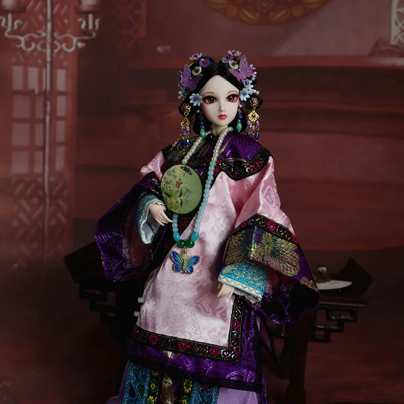 5 色オリジナル衣装清朝人形マルチジョイントボディ手作り装飾装飾 30 センチメートル BJD 中国衣装漢服人形 LI926