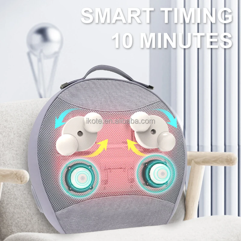 사무실용 의자 및 카시트 마사지 쿠션, 충전식 등 요추 통증 완화 마사지 베개