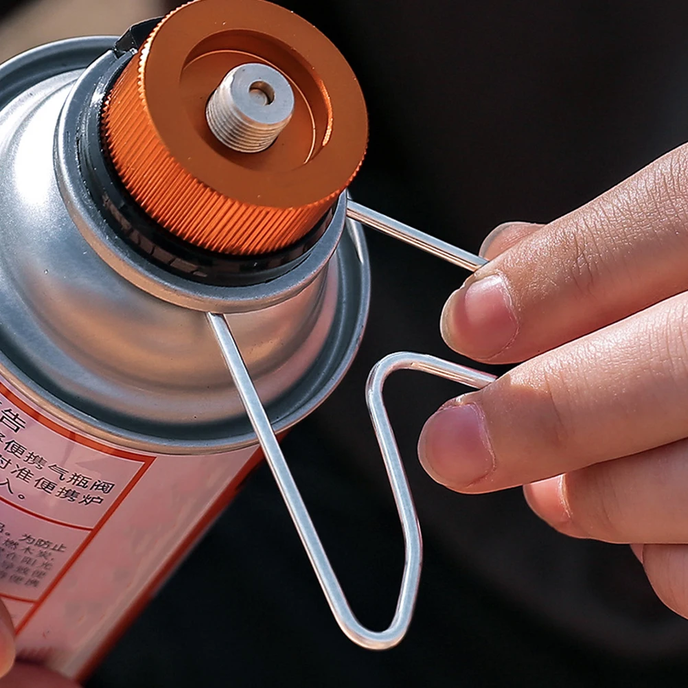 

Propane Tank Rack Portable Gas Bracket Camping Accessories Stainless Steel Holder