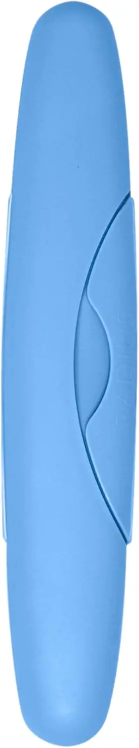 

Travel Toothbrush Case, BPA-Free Recycled Plastic, Easy Open & Close, Portable for Bathroom, School, Camping (Light Blue)