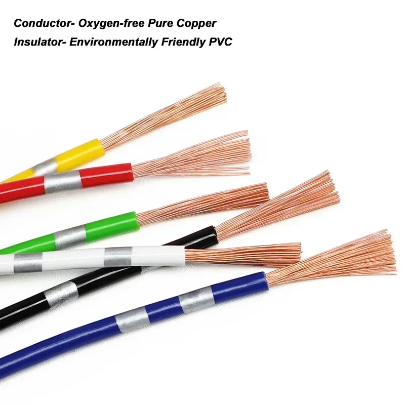 5/10M Automotive Wires AVSS 24 22 20 18 16 14 13AWG OFC Oxygen-free Copper Thin PVC Insulation Speaker Audio Cable Car Wire