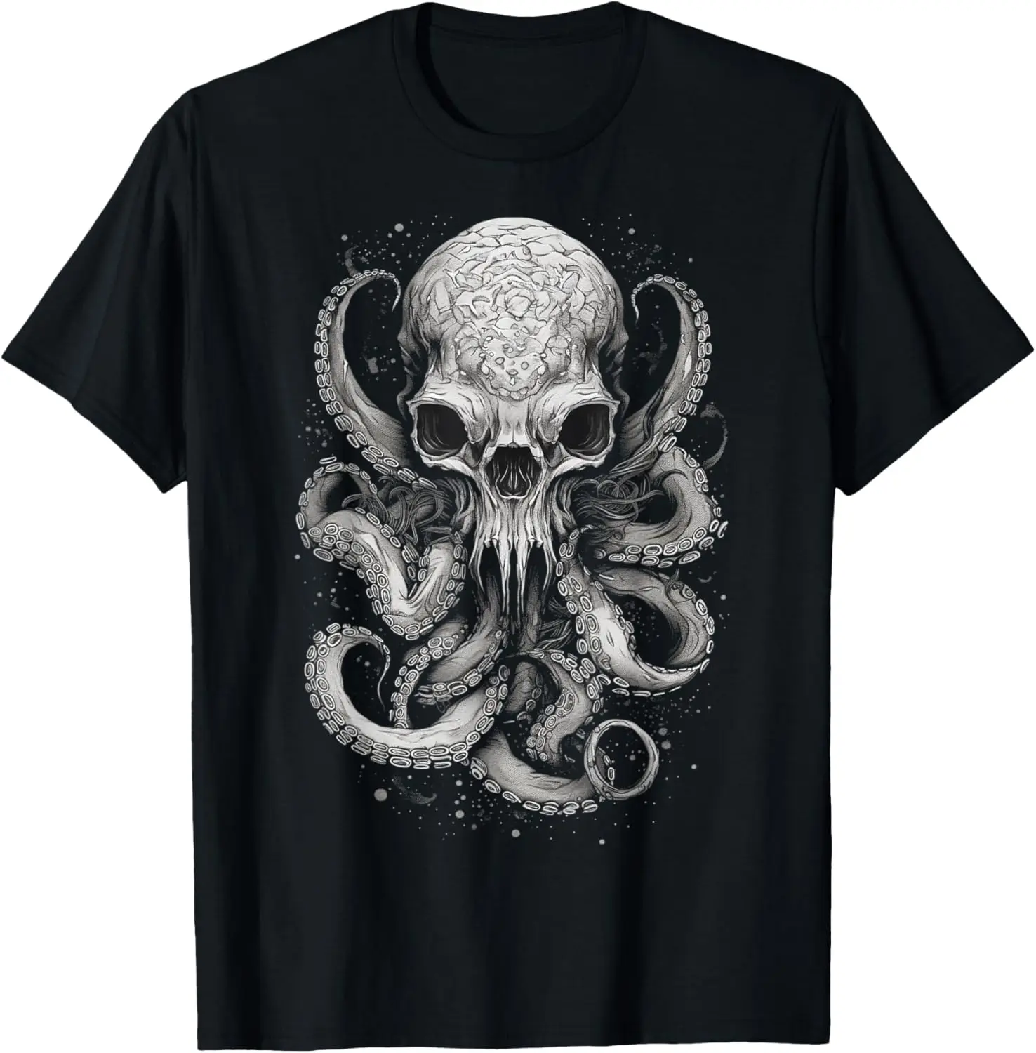 Cool Octopus Skull Monster Krakens Cthulhus for Men Boys T-Shirt