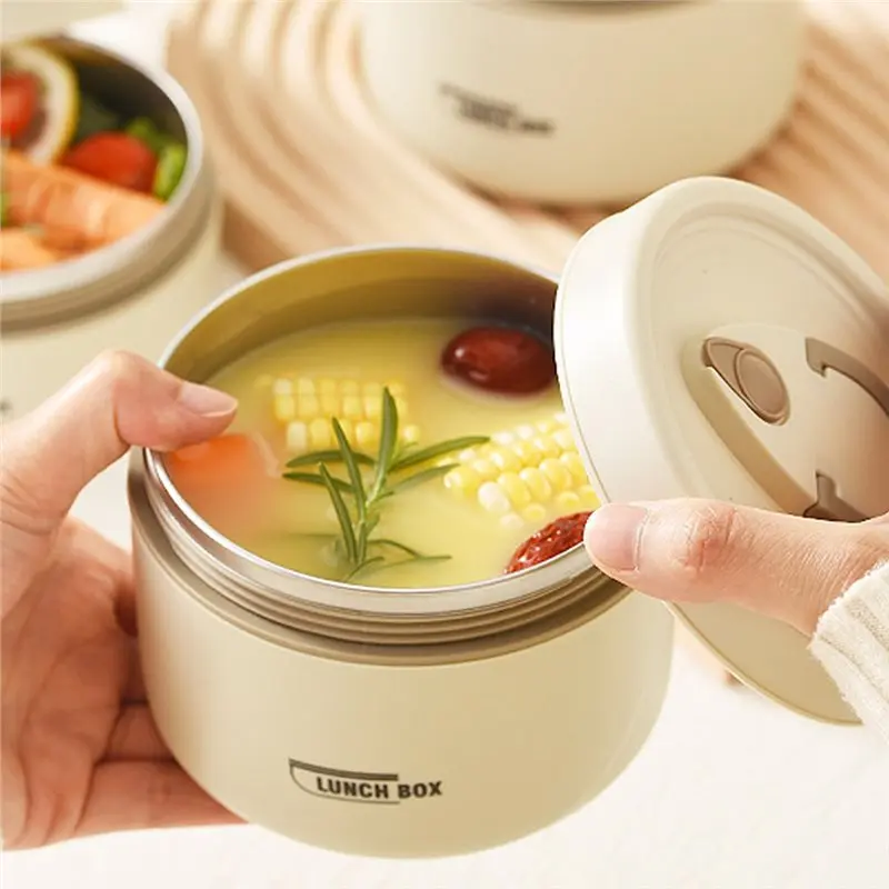 

Portable Insulated Food Lunch Container Set 4Pcs Including Thermal-Lunch Box Separate Stackable Containers-[Charlt's-LI]