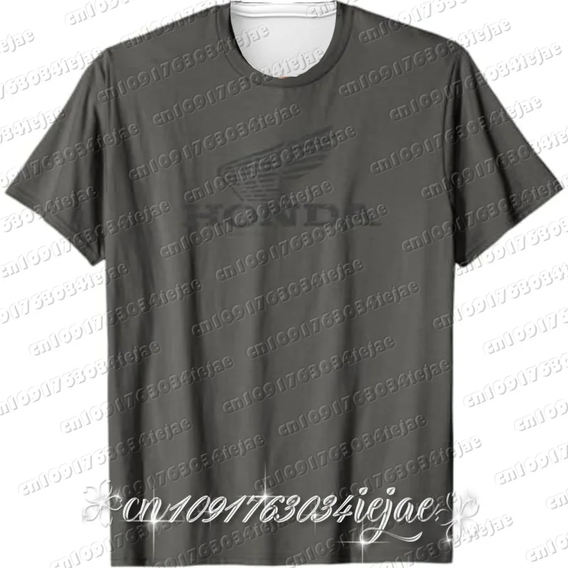 

Honda Men's and Women's T-shirts Racing Motorcycle Cultural Shirts Summer New Vintage Wing Riding Off-road cotton Short Sleeves