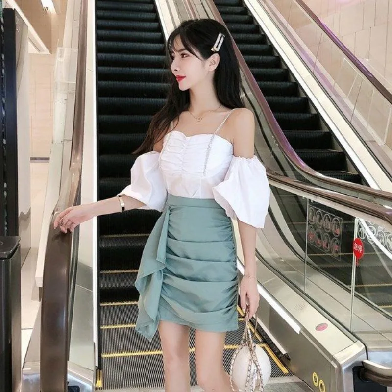 Night Club Female Outfits Vintage Formal Occasion Elegant Casual The New Function of Matching Sets Women's Two Skirt Piece Set