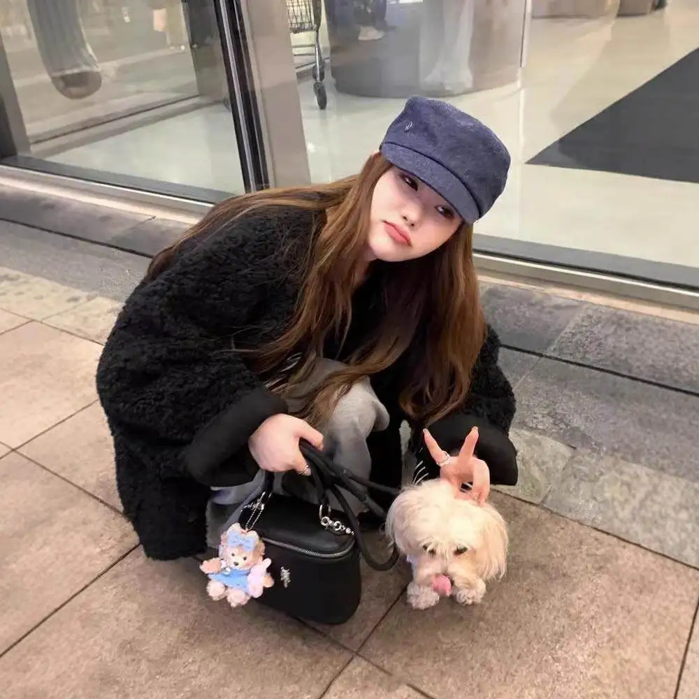 

Ladies Thiened Autumn Winter Outerwear eep Fur Vest Loose Fit ort Coat Polyester Fiber Pure Color angxiang Sle