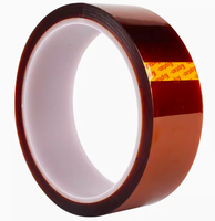 Kapton Film Polyimide Copper High Temperature Adhesive Tape for Electronic Industry Length 30M , Width 3mm-25mm