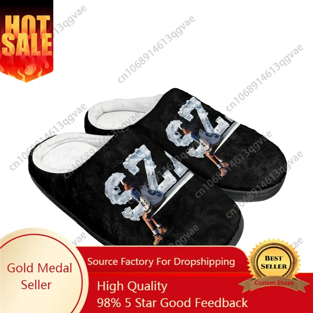 

Sza Music American Singer Kill Bill Home Cotton Slippers Mens Womens Teenager Plush Bedroom Keep Warm Shoes Custom Made Slipper