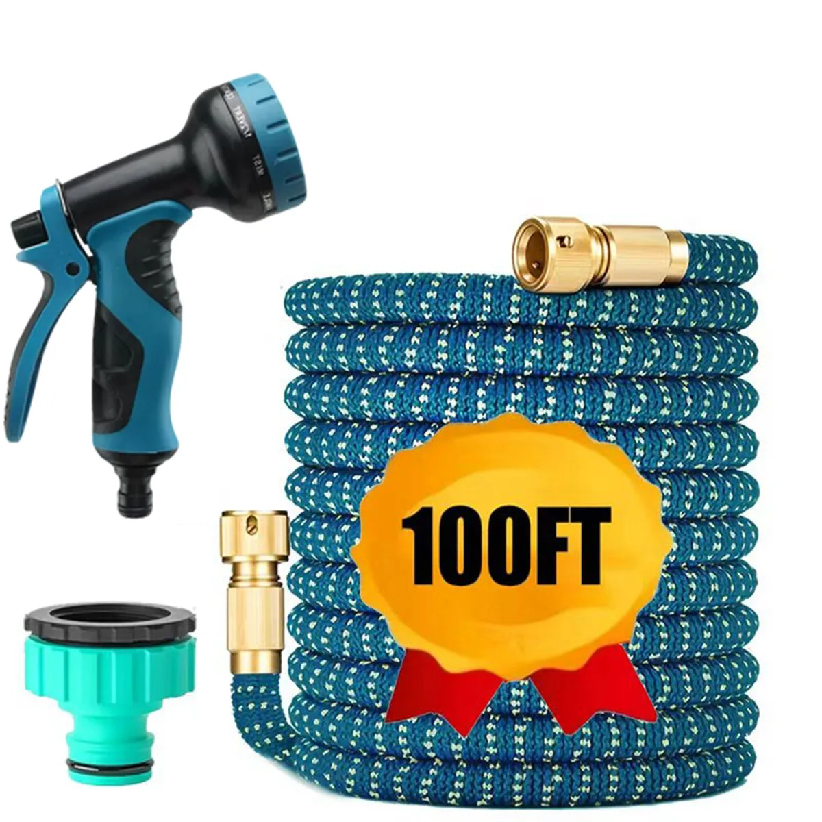 

Garden Hose Retractable Magic Water Hose, High-Pressure Gun, Garden Hose, Household Irrigation Car Washing Tool 25FT-100FT