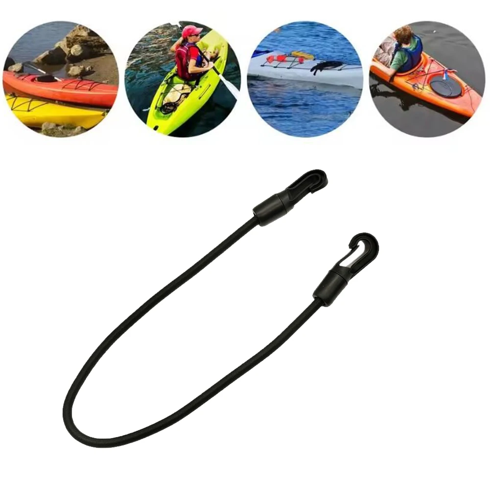 4Pcs Portable Tie Down Strap Double Headed Versatile Bungee Hook Rope Outdoor Elastic Rope for Outdoor Camping