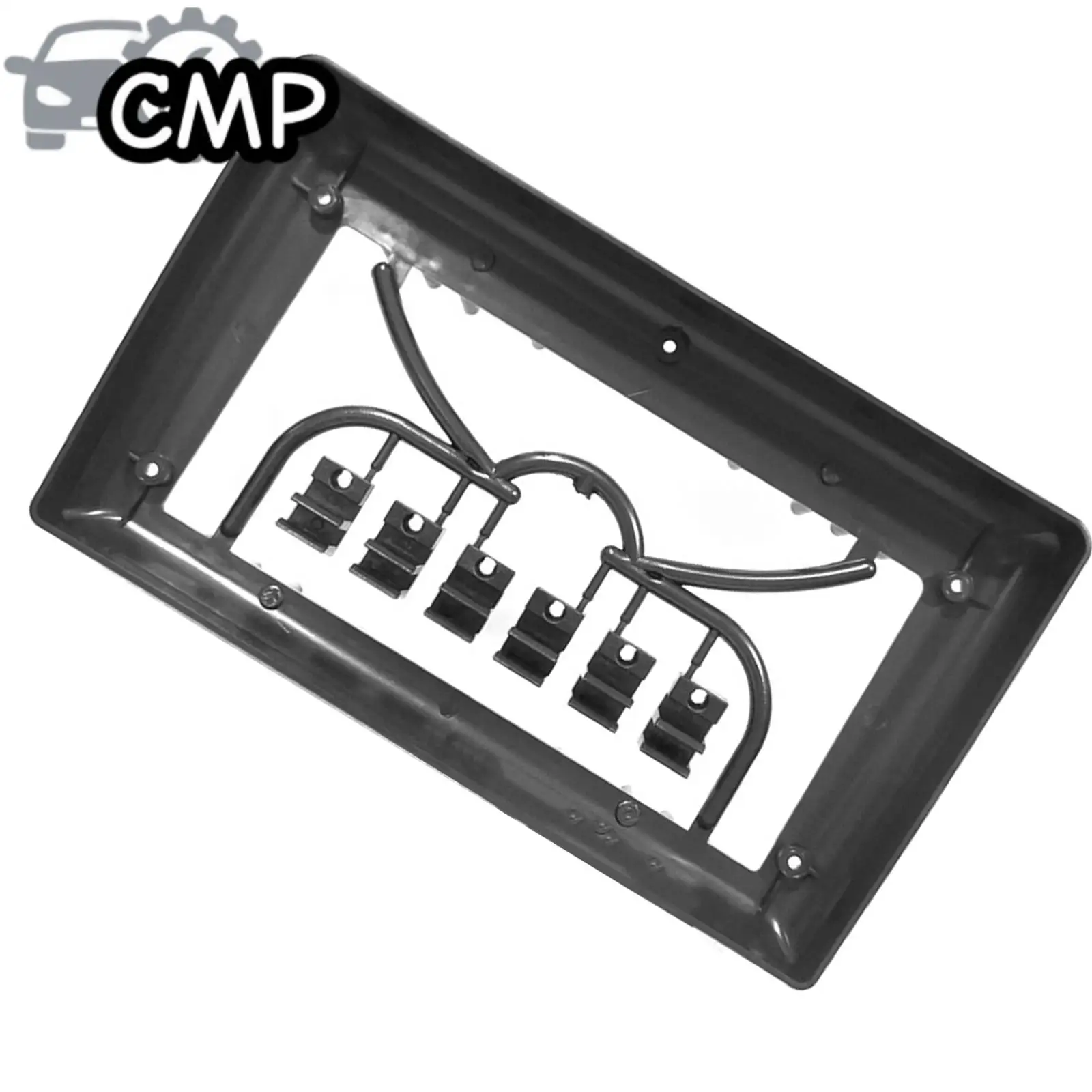 

1pc 9'' Inch Universal Two 2 Double Din Car Radio Fascia Auto Stereo Headunit Panel Dashboard Mounting Frame Trim Kit Face Plate