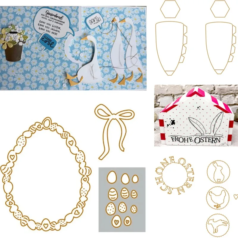 Use the Remaining Hands New 2026 Metal Cut Dies and Clear Stamps Scrap Booking to Make Paper Engraving Frames Card Craft Set
